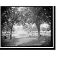 Historic Print, Fountain in Water Works Park, Detroit, 16" x 20