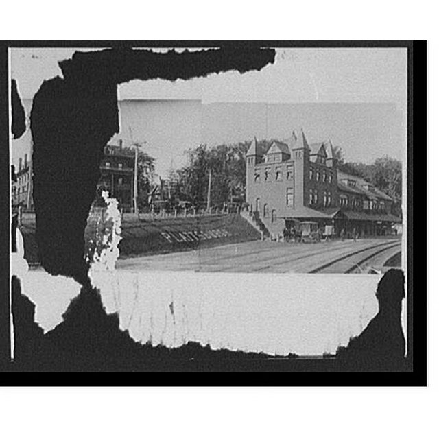 Historic Print, Fouquet House and D. & H. R.R. [Delaware & Hudson