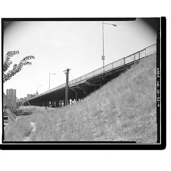 Historic Print, Fourteenth Street Viaduct, Fourteenth Street at Wazee Street, Denver, Denver County, CO - 4, 16" x 20"
