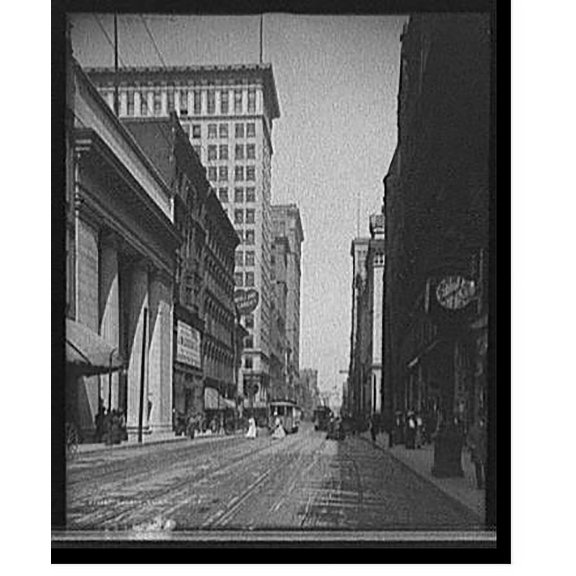 Historic Print, Fourth St. [Street], Cincinnati, Ohio, 18" x 24"