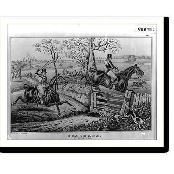 Historic Print, Fox chase: In full cry, 18" x 24"