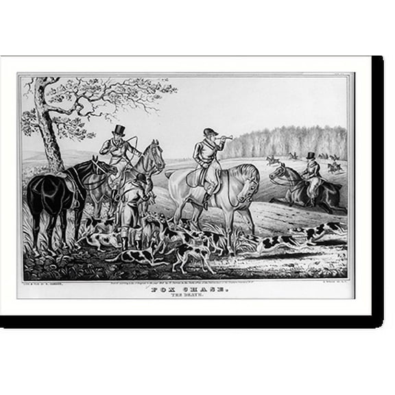 Historic Print, Fox chase: The death, 16" x 20"