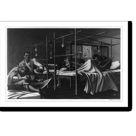 Historic Print, Fracture ward.Peter Blume., 16" x 20"