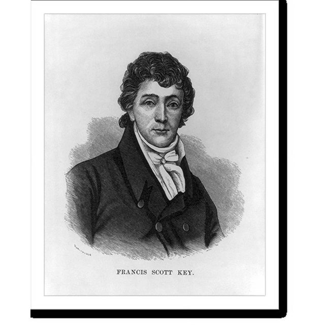 Historic Print, Francis Scott Key, 17801843, 16" x 20"