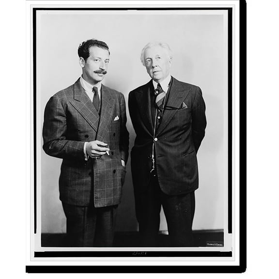 Historic Print, [Frank Lloyd Wright and Roy S. Thurman].Harris & Ewing., 16" x 20"