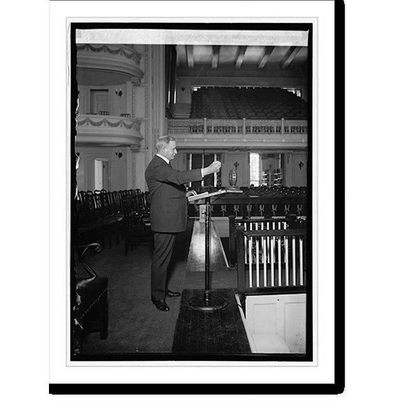 Historic Print, Frank W. Mondell notification speech, Con. [i.e. Continental] Memorial Hall, [Washington, 16" x 20"