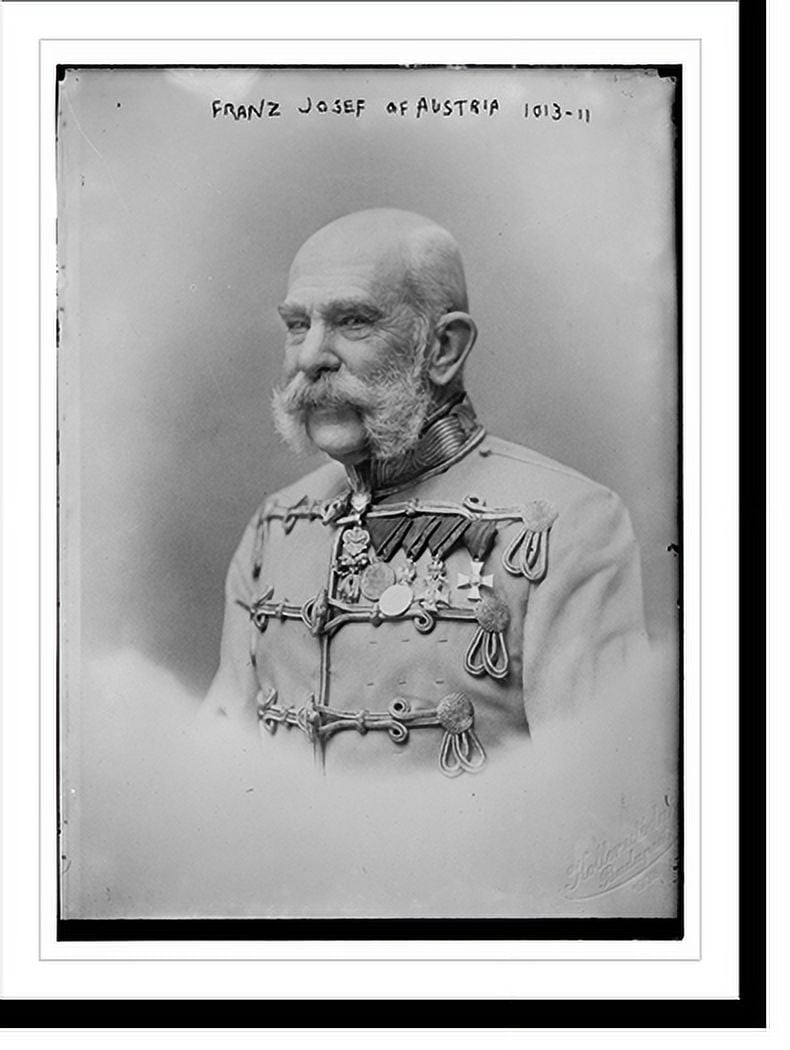 Historic Print, Franz Josef of Austria, in uniform, 16" x 20"