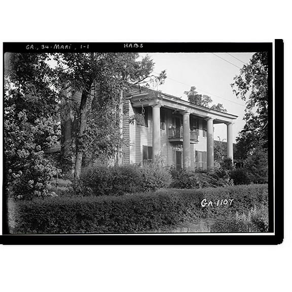 Historic Print, Fraser-Couper House, Marietta, Cobb County, GA, 16" x 20"