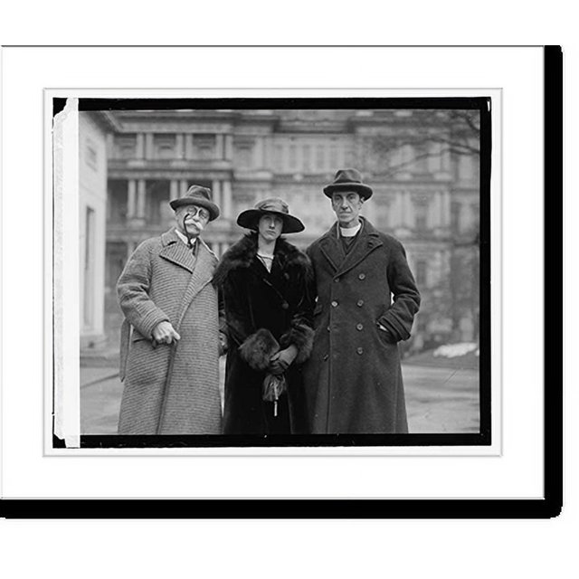 Historic Print, Frederic Dearr, Miss Irene Owen, Rev. G. Vail, 1/31/23