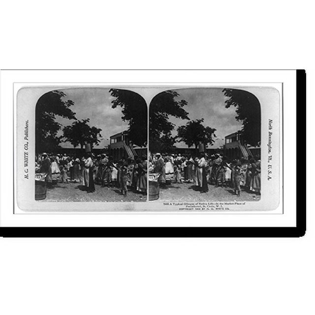 Historic Print, Fredriksted, St. Croix, W.I. A typical glimpse of
