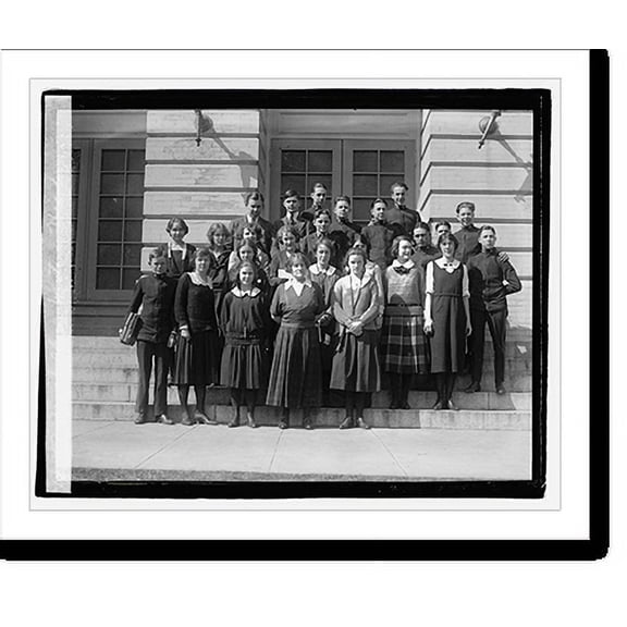 Historic Print, French class, Western High, 18" x 24"