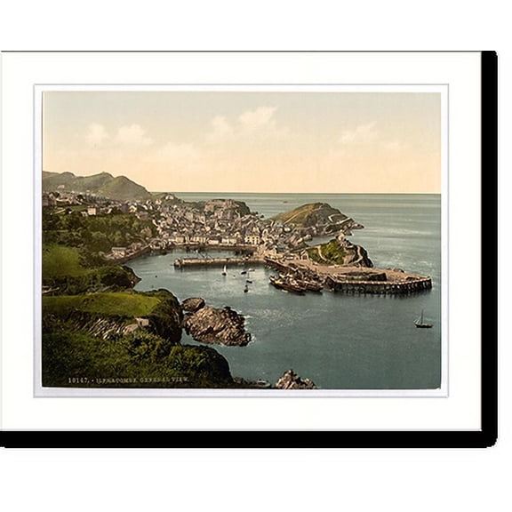 Historic Print, From Hillsborough Ilfracombe England, 16" x 20"