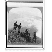 Historic Print, From the summit of Fujiyama northeast over Lake Yamanka [sic] 12,000 ft. below and 10 miles distant, Japan, 16" x 20"