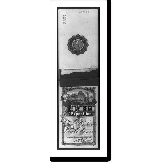 Historic Print, [Front and back cover of passport issued to F.B.J. for Pan-American Expo., Buffalo], 18" x 24"