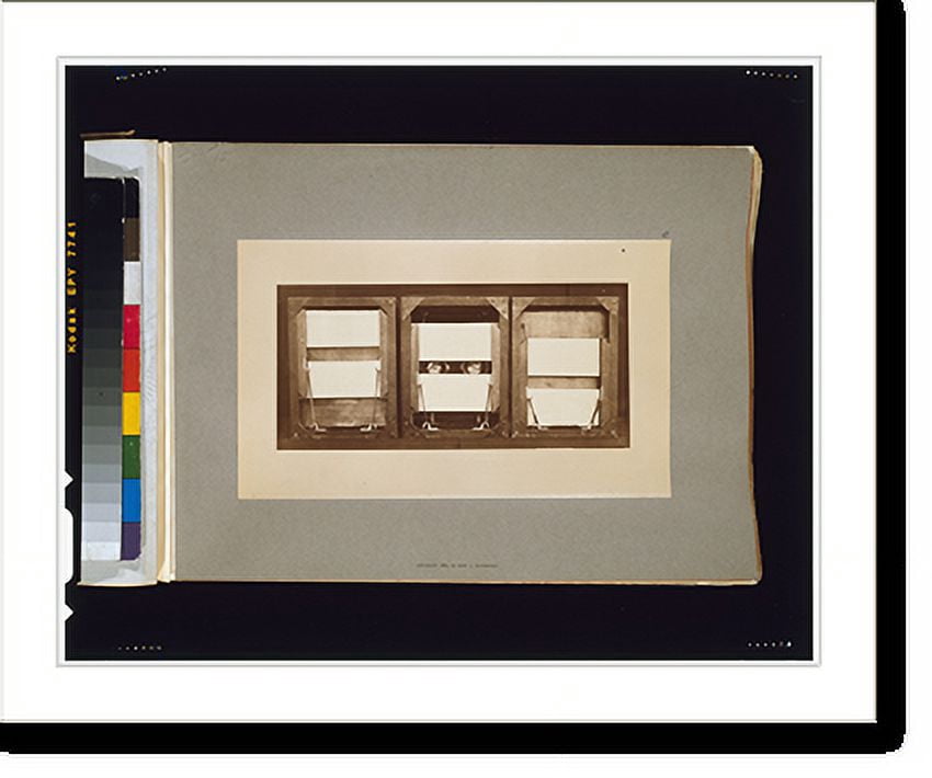 Shutter Print Historic Print, Front of electro-shutters, with positions of panels ...