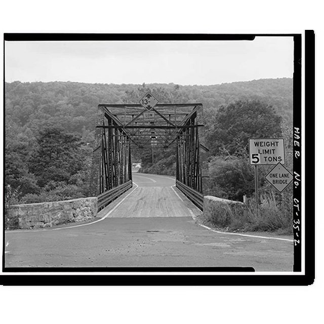 Historic Print, Frost Bridge Road Bridge, Spanning Naugatuck River