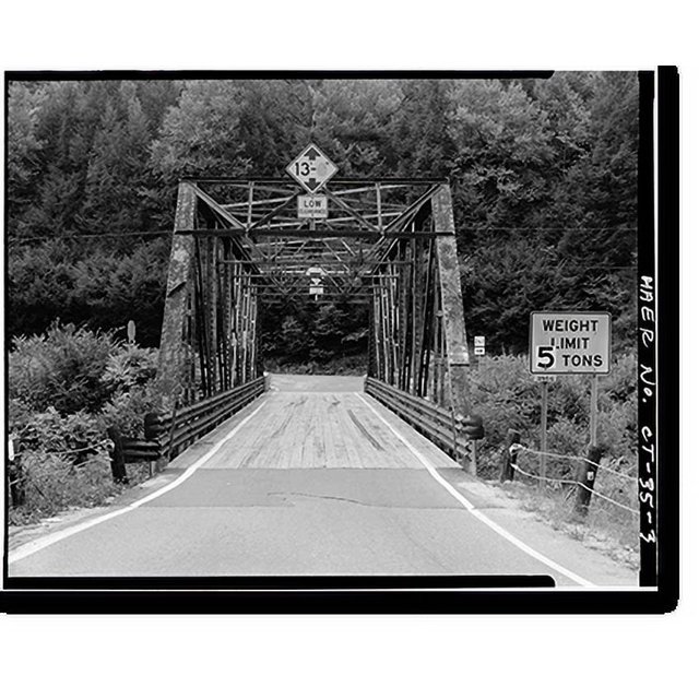 Historic Print, Frost Bridge Road Bridge, Spanning Naugatuck River