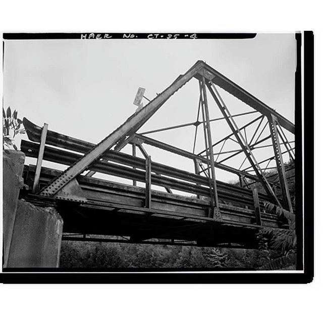 Historic Print, Frost Bridge Road Bridge, Spanning Naugatuck River