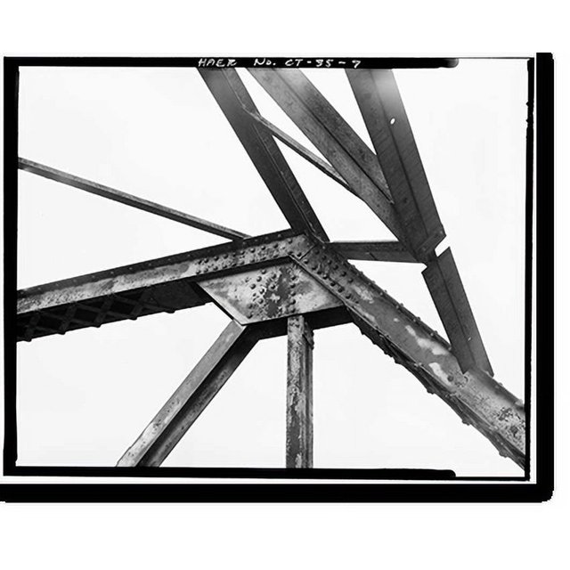 Historic Print, Frost Bridge Road Bridge, Spanning Naugatuck River