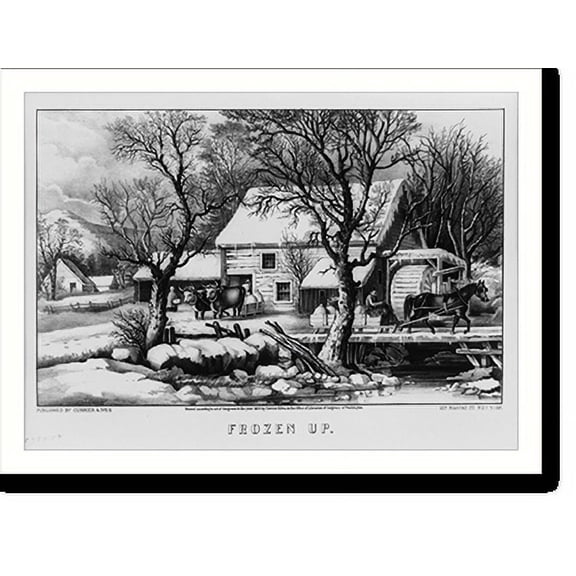 Historic Print, Frozen up, 16" x 20"