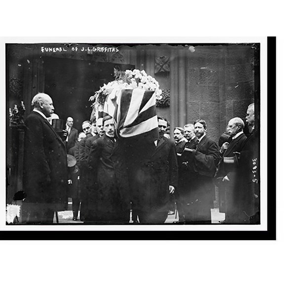 Historic Print, Funeral of J.L. Griffiths, 18" x 24"