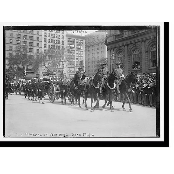 Historic Print, Funeral of Vera Cruz dead, 5/11/14, 16" x 20"