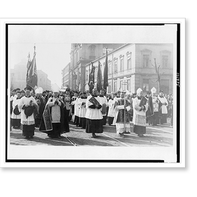 Historic Print, [Funeral procession of Felinskiege(?) in