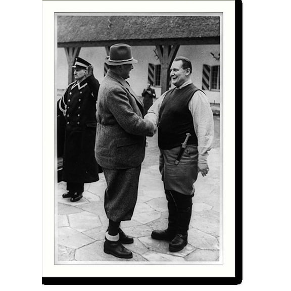 Historic Print, [Gring greeting Milan Stojadinovic], 16" x 20"