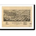 Historic Print, GA Quitman 1885 MAP, 16" x 20"