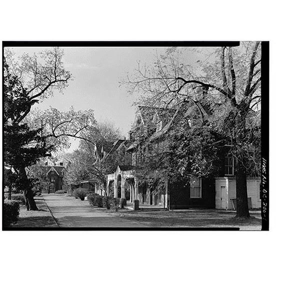 Historic Print, Gallaudet College, Seventh & Florida Avenue Northeast, Washington, District of Columbia, DC, 18" x 24"