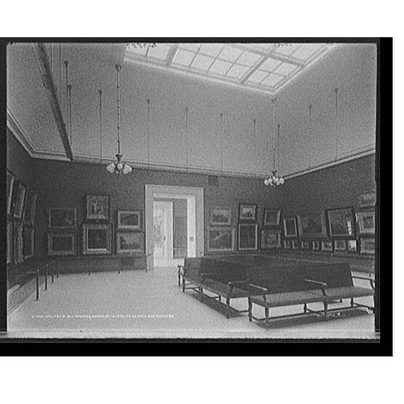 Historic Print, Gallery of old masters, Brooklyn Institute of Arts and Sciences [Brooklyn Museum], 18" x 24"