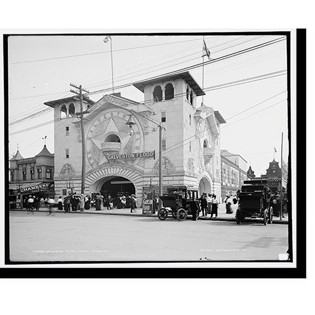 Historic Print, Galveston Flood, Coney Island, N.Y., 16" x 20