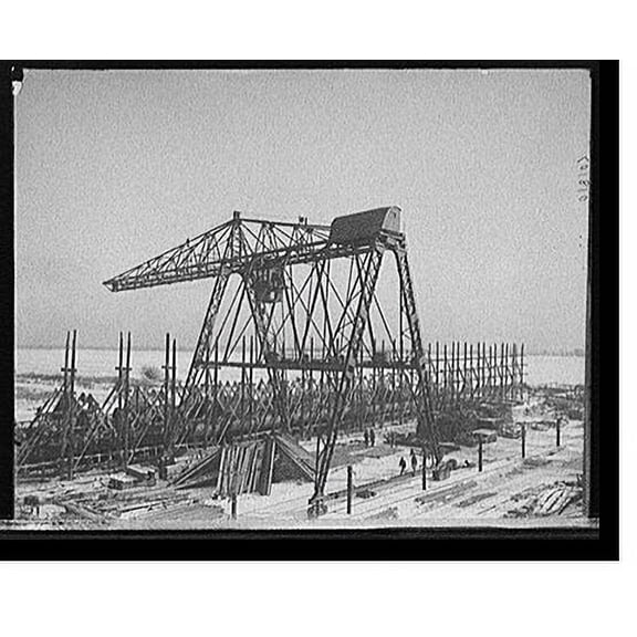 Historic Print, Gantry crane, Great Lakes Engineering Works, 18" x 24"