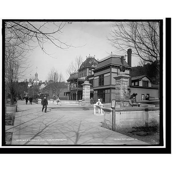 Historic Print, Gate to Government Reservation, Hot Springs, Ark., 18" x 24"