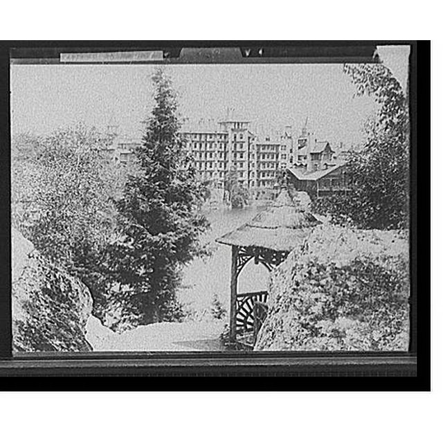 Historic Print, [Gazebo and lake, Mohonk Mountain House, Lake Mohonk, N