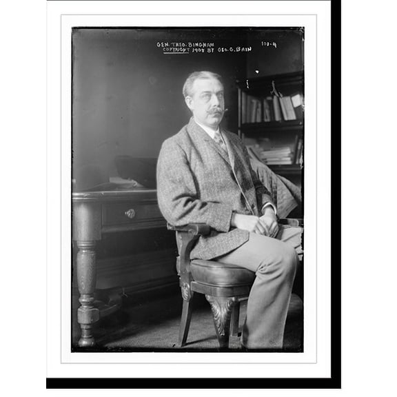 Historic Print, Gen. Theo. Bingham, seated three-quarters view, 16" x 20"