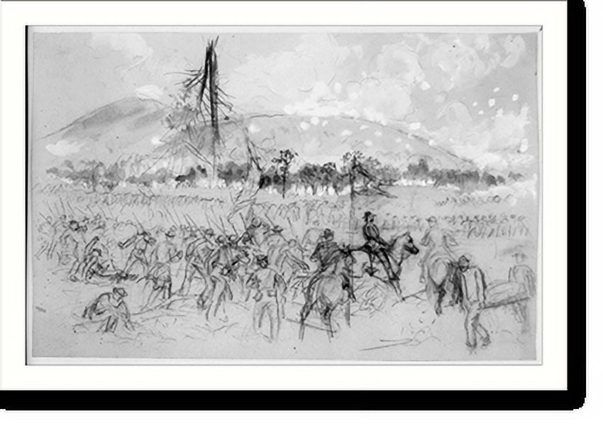 Historic Print, [General Sherman at the Battle of Kennesaw Mountain, Ga