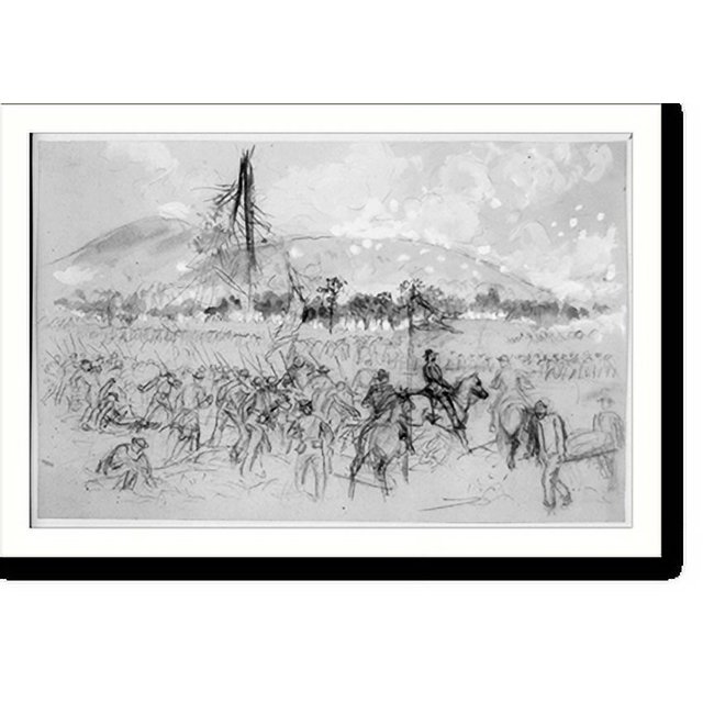 Historic Print, [General Sherman at the Battle of Kennesaw Mountain, Ga
