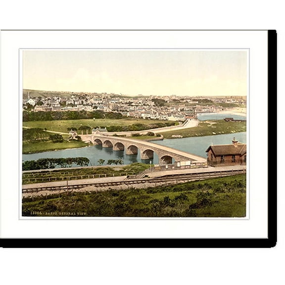 Historic Print, General view Banff Scotland, 16" x 20"