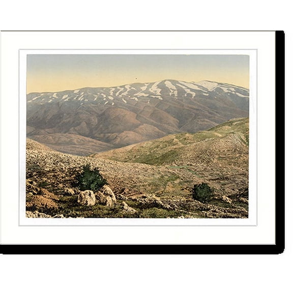 Historic Print, General view Mount Hermon Holy Land (i.e. Lebanon and Syria), 18" x 24"