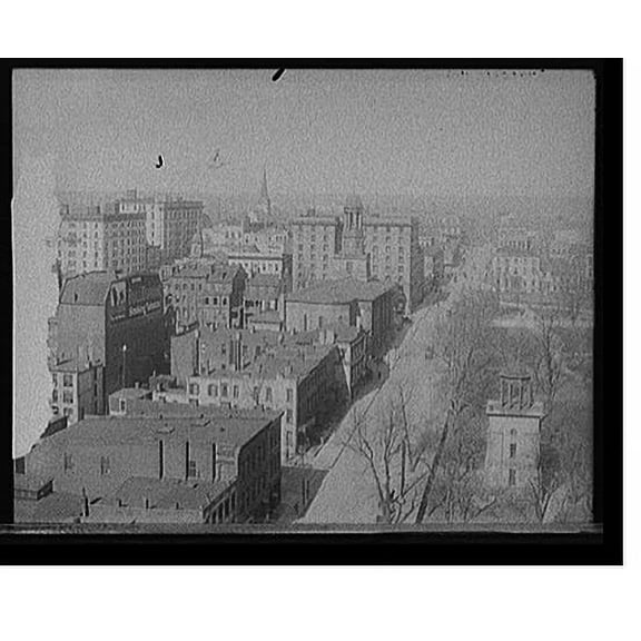 Historic Print, [General view with Capitol Square, Richmond, Va.], 16" x 20"