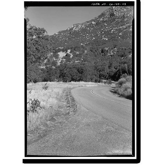 Historic Print, Generals Highway, Three Rivers vicinity, Tulare County, CA - 46, 16" x 20"