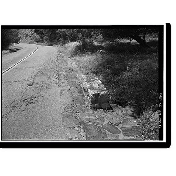 Historic Print, Generals Highway, Three Rivers vicinity, Tulare County, CA - 48, 16" x 20"