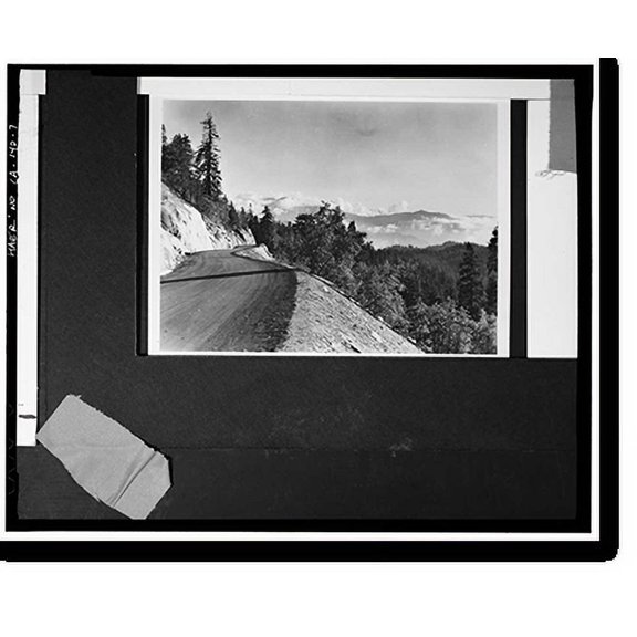 Historic Print, Generals Highway, Three Rivers vicinity, Tulare County, CA - 7, 16" x 20"