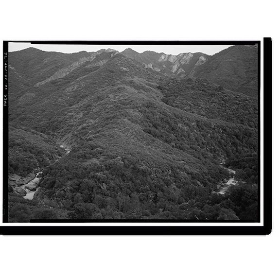 Historic Print, Generals Highway, Three Rivers vicinity, Tulare County, CA - 73, 16" x 20"