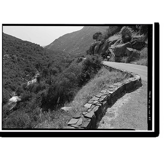 Historic Print, Generals Highway, Three Rivers vicinity, Tulare County, CA - 86, 16" x 20"