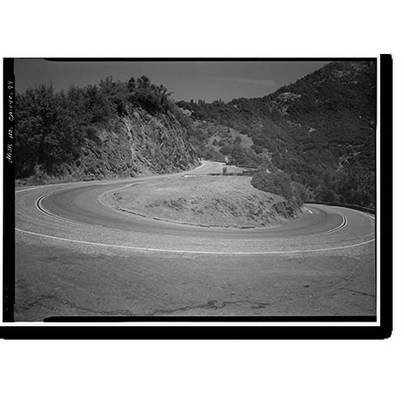 Historic Print, Generals Highway, Three Rivers vicinity, Tulare County, CA - 91, 18" x 24"