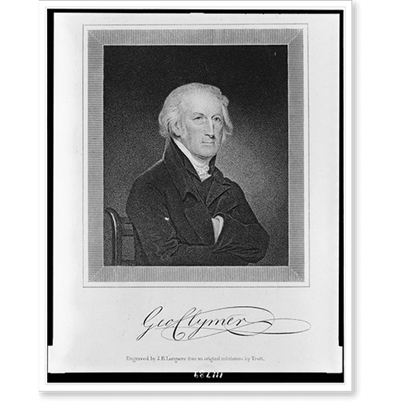 Historic Print, Geo. Clymer.J.B. Longacre, engraver., 16" x 20"
