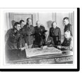 Historic Print, Catlett Marshall, with 7 U.S. Army generals