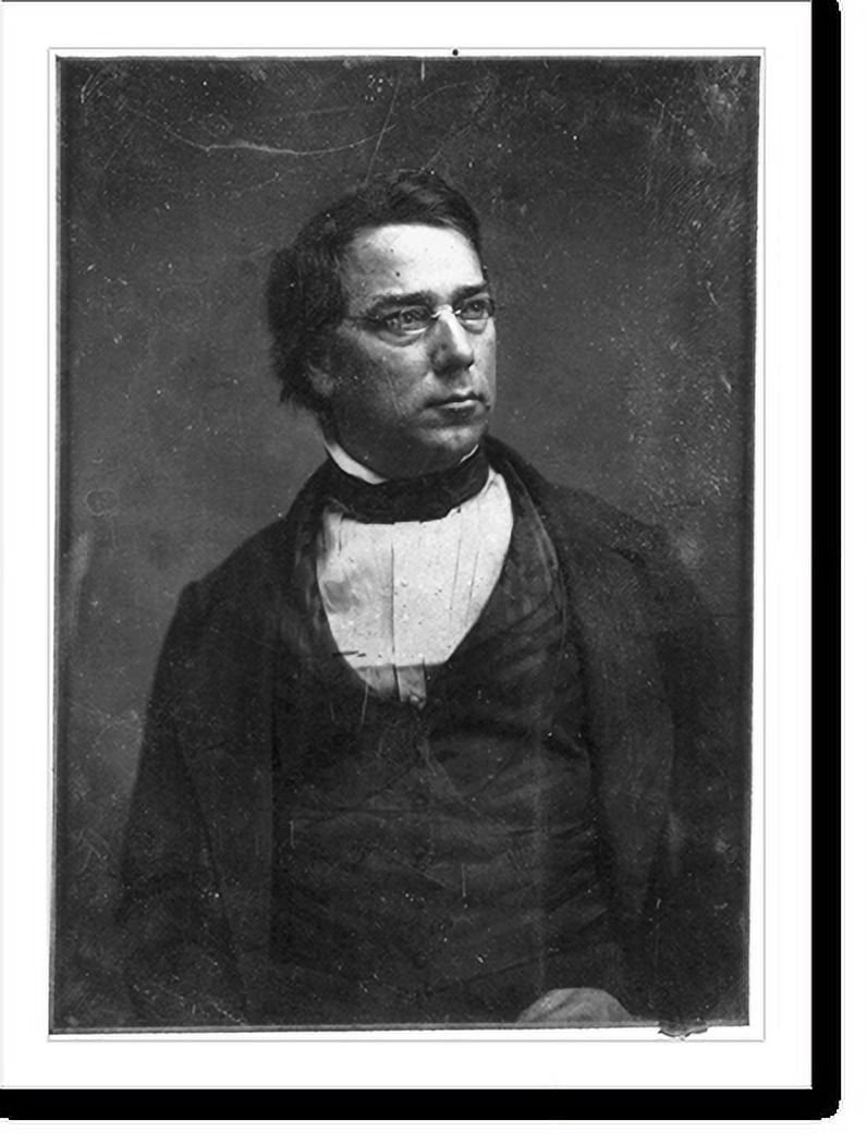 George Ralph Perkins Historic Print, [George Perkins Marsh, half-length portrait, head three ...